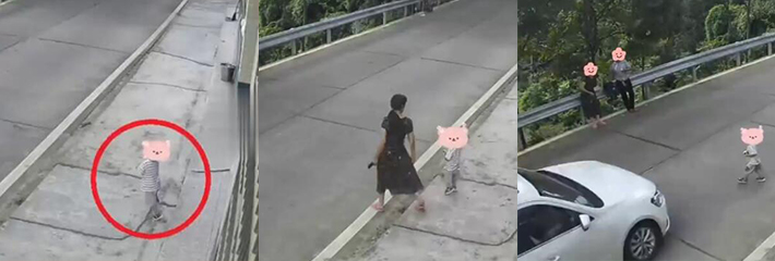 悲剧！母亲唤两岁男童过马路，无视马路车辆，简直就是赤裸裸的谋杀！