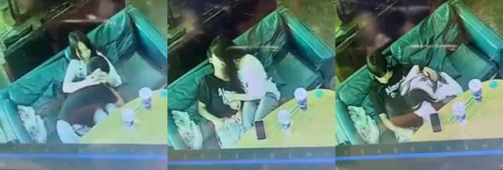 年轻真好啊！福建酒吧高颜小情侣酒后缠绵 清纯嫩妹为男友深喉口交 丝毫不在意他人眼光！