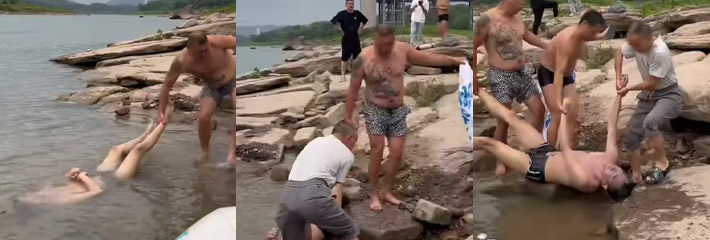 最新消息 较尾场一名男子在进行潜水活动时不幸发生意外 最终溺水身亡 现场视频曝光