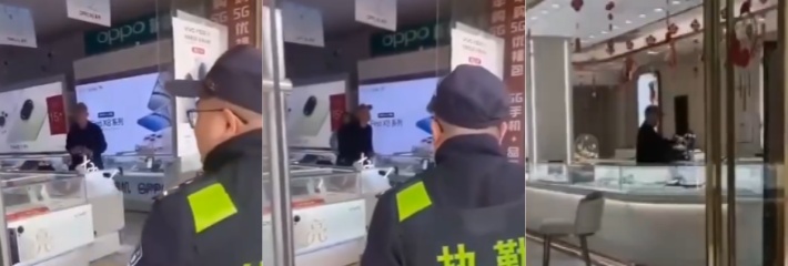 快手网红福建俊哥 自拍抢劫金店手机店视频 期间与民警对峙 这下是真的红了！