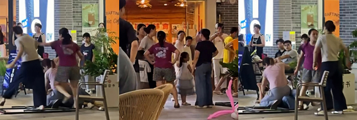 广西玉林万花楼捉奸现场 原配大逼兜猛扇小三 打的小三晕头转向
