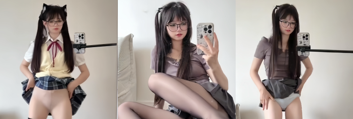 高颜值JK萝莉 美羊羊桑 铁粉专属福利视频 短裙丝袜擦边挑逗 娇喘媚笑性感撩人！