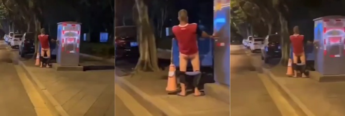 大哥是真饿了 大晚上街边日三轮车 日穿钢板的现实写照 饿起来真是饥不择食