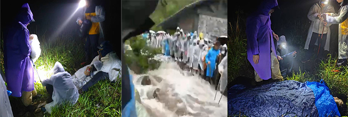 看了小红书毒鸡汤 一名攀岩小白女生 穿吊带爬武功山 最后失温而死！