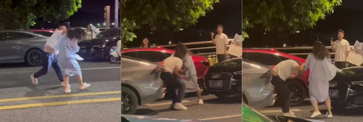 最毒妇人心 情侣吵架直击命根 这下只能被动挨打了！