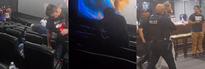 美国亚利桑那州太阳谷AMC影院斗殴事件 一男子观影时当众小便溅到邻座 愤怒观众群起暴打