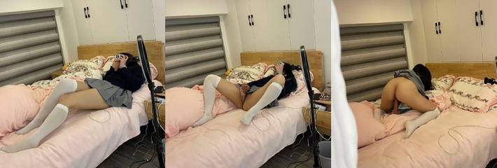 海角乱伦 我是奶气草莓 新作 高二的女儿再次被我发现边看A片边偷用妈妈的大鸡巴自慰！