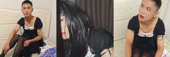 TS女装大佬假发黑丝骗炮穿帮 聊天记录曝光 直男愤怒质问 场面极其尴尬！
