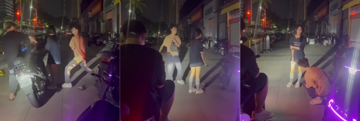 精神小伙大庭广众下打女人 被妹子持刀反杀刺穿肺部 剧情迎来究极反转 现场视频流出