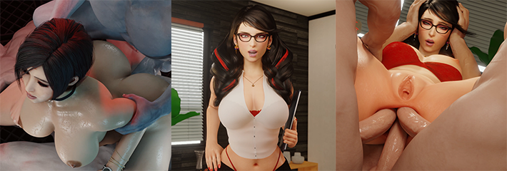 猎天使魔女贝姐双根黑屌肛塞！AANiX神级3D多重狂插过瘾爆表