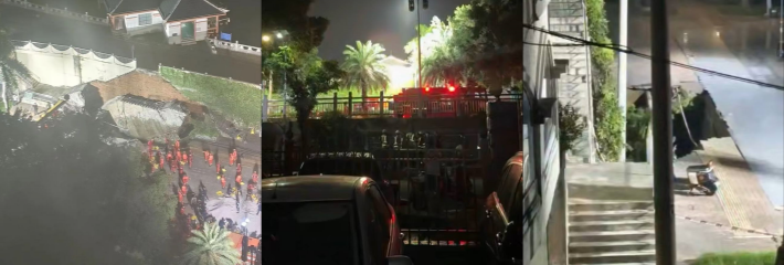 突发事件！广西南宁北大桥惊现巨坑吞噬 堤坝危机一触即发 紧急封锁引发恐慌！
