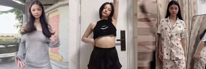 推特裸舞博主 安慕希 抖音开号 清纯少女反差裸舞边跳边脱