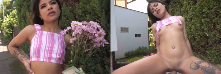 捷克街头搭讪 富二代金钱搭讪系列 小巧可爱的拉丁少女在鸡巴上骑乘！
