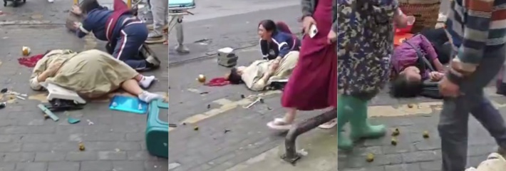 10月4日湖北恩施白色轿车失控加速冲撞人行道 酿成5死惨剧 女司机疑操作不当引发
