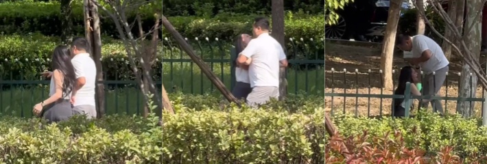 安徽芜湖长江南路一小仙女当街跪在地上 哀求中年男人 哭得那叫一个撕心裂肺