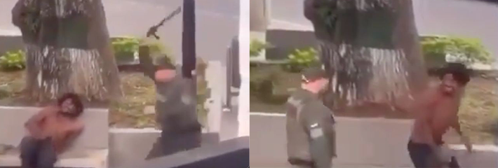 自由美利坚却连街头打个飞机都要被警察打？！这一吓男子鸡吧都要阳痿了！