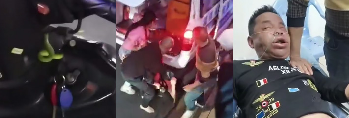 大哥不顾旁人劝阻手贱去抓小竹青 被咬中毒成麻瓜 上一秒高傲的炫耀下一秒成为医院最靓的仔