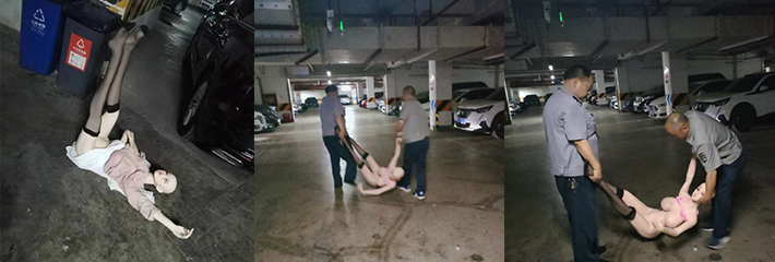 成都龙腾苑小区，哪位料友这么狠心把女朋友丢下了！？