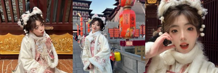 西南民大汉服网红 田佳子 在校为学院女神的她却极其反差 私下高潮喷水喜爱自慰扣逼被男友曝光！