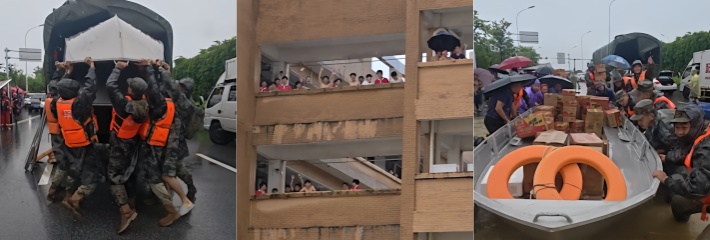 黑料正能量 贵港高中4000名师生因洪水被困 解放军 全速抵达现场施救