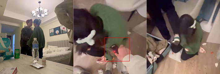 男人打女人 真尼玛不要脸 如果是抓奸 那就当我什么都没说！