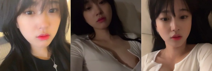 韩国颜值高长得清纯的美女直播时不慎露奶头的视频被网友录屏疯传 水汪汪卡姿兰大眼睛好迷人！