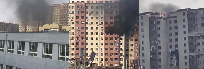 辽宁丹东一小区突发爆炸多户人家被波及！场面极其恶劣且疑似发生燃气泄露！