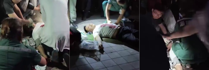 网传淄博张店人民公园 一好心市民看到两醉汉打架上去劝架 被一刀致命抢救无效身亡！