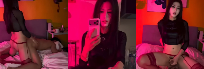 高颜值超猛 妖妈TS 猛操黑皮体育生 打桩暴菊把骚男操成专属肉便器