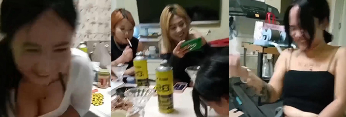 集美小聚 ～ 拽毛毛 集美相聚 先拔根逼毛在喝酒 现在的妹子们都玩这么大的吗？