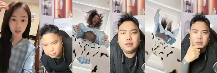 抖音直播PK，惩罚傻白甜的听话美女，结果奶子漏出来了，账号都干没了，两位真是卧龙凤雏！