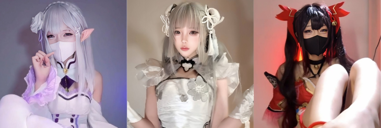 抖音网红 芃芃大人 爱蜜莉雅cosEmilia 花火cosSparkle完整合集 超美宠粉福利