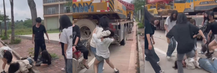 广西大舞台你行你就来！广西藤县金鸡镇精神小伙们男女混战开打全程实拍现场！