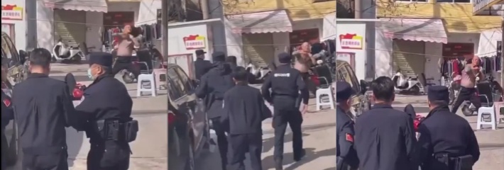 徐州市鼓楼区下淀发生砍人事件，冤有头债有主，凶手砍人后当众刎颈自杀！（胆小勿入）