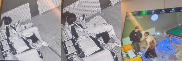 一情侣在桌球室扣逼遭监控拍下流出 现在的年轻人都那么奔放吗？