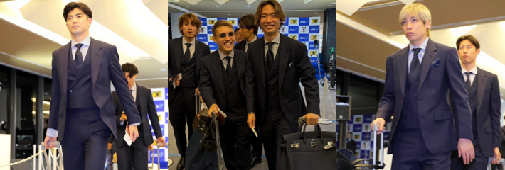 日本队落地墨西哥蒙特雷 全力备战2026世界杯 武士蓝牛仔帽欢迎氛围拉满