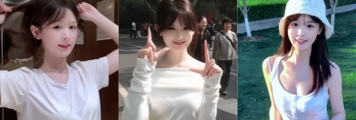 抖音百万粉网红 艾菲 AI脱衣混剪视频流出 清纯少女变裸舞巨乳尤物 反差福利拉满！