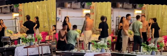 素芳烧烤摊街头惊现一拳超人 争执未果一拳KO 冲突现场视频曝光！