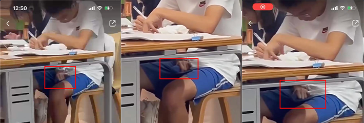 高中生自习课上给女同学摸鸡吧 这情况谁还有心上自习呢？！