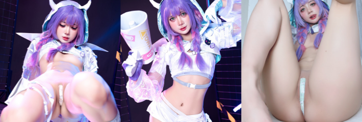极品反差女神 PoppaChan 常暗永远Cos写真+拍摄花絮流出 对着镜头搔首弄姿 跪地扒穴！