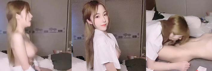 微密圈 糖儿小迷迷 JK情趣挑逗男友 翻身骑在身上 把男朋友精液都榨干了