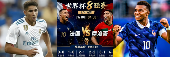 世界杯1/8决赛 法国对阵摩洛哥赛前预测 到底花落谁家让我们拭目以待
