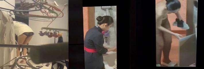 偷窥福利狂欢，大神镜头锁定空姐宿舍，多角度捕捉洗澡换衣秘密，生活曝光惊心动魄！