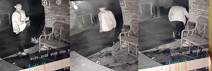 灵异事件 摄像头记录下一男子连续偷喝鸡血 疑似鬼上身