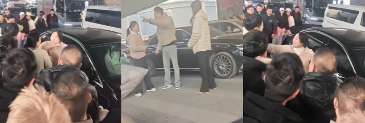 郑州街头惊现大型捉奸现场 丈夫当众护小三 原配绝望到崩溃