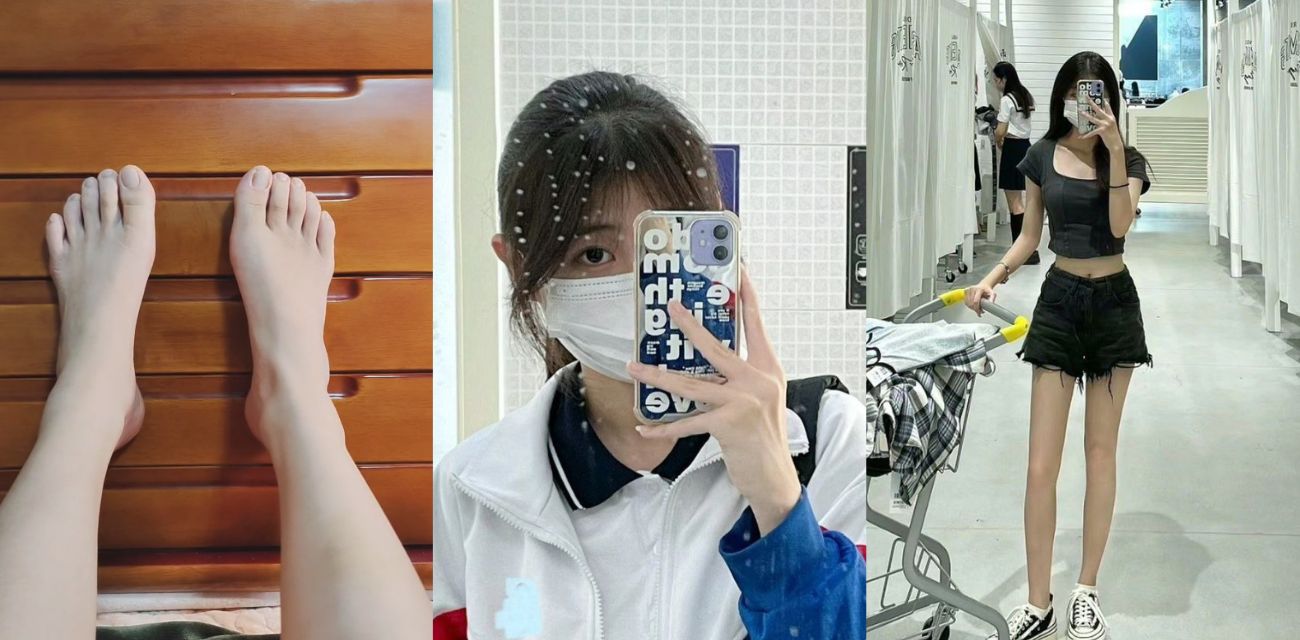 足控福音看着带劲！极品学生居家自拍视频 小脚没有保养 依旧非常好看
