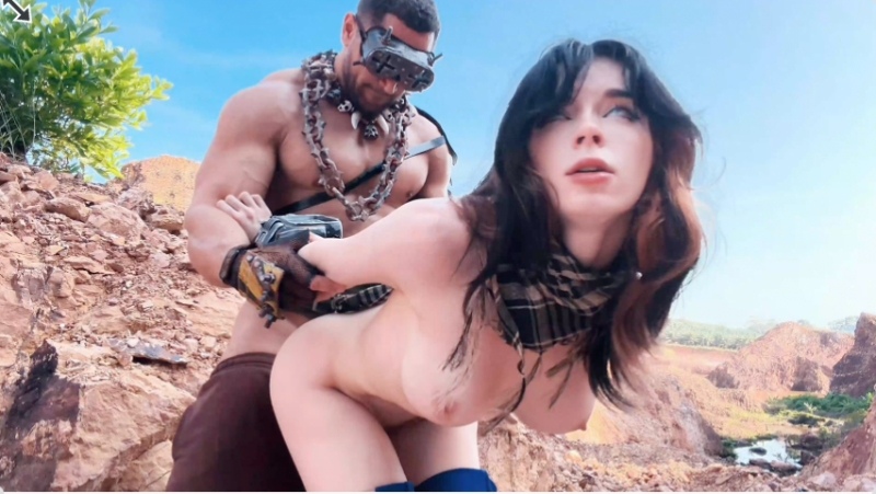 户外被野蛮哥逮住 巨乳母狗被干到腿软！