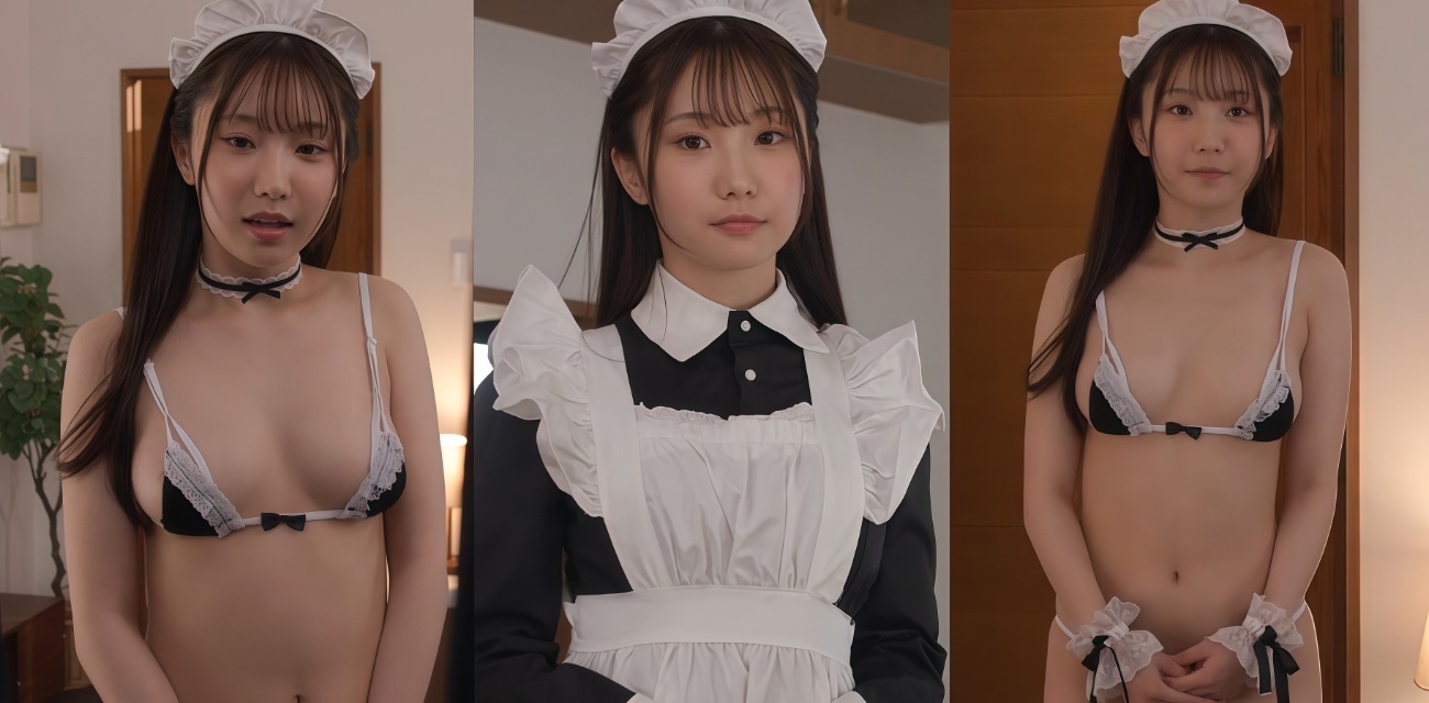 日本AV女优 絵恋空 化身女仆 主动诱惑狂热缠吻 甜美外表下NTR欲火彻底爆发！