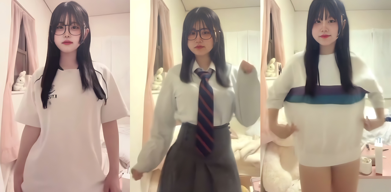 广西高三清纯巨乳眼镜妹 方思琪 大尺度网调全裸热舞视频被曝光，白皙巨乳与多毛小穴看着真带劲