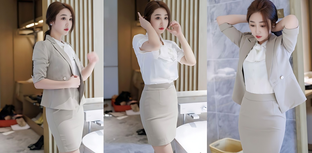秘书制服姐姐黑丝短裙白衬衫 骚气满满的OL装扮 简直是姐弟禁忌幻想的天花板！